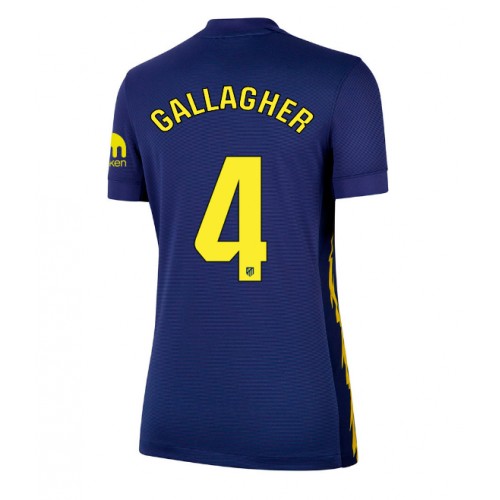 Atletico Madrid Conor Gallagher #4 Replika Udebanetrøje Dame 2025-26 Kortærmet Atletico Madrid Conor Gallagher #4 Replika Udebanetrøje Dame 2025-26 Kortærmet